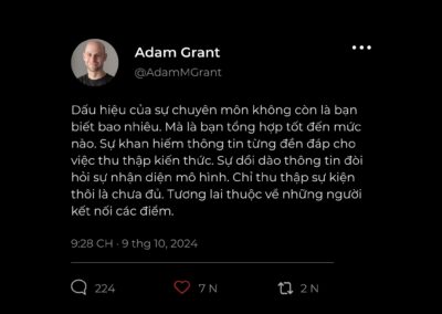 Tương lai thuộc về những người kết nối các điểm.
